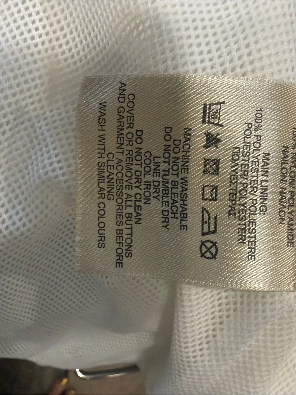 Burberry White Cream Belted Trench Coat with Zip Pockets - Picture 8 of 16